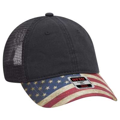 OTTO CAP 121-1281 6 Panel Low Profile Mesh Back Trucker Dad Hat for Adult