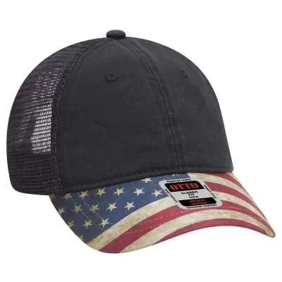 OTTO CAP 121-1281 6 Panel Low Profile Mesh Back Trucker Dad Hat for Adult