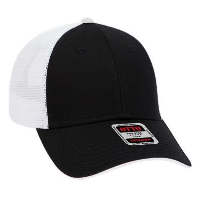 OTTO CAP 122-945 6 Panel Low Profile Mesh Back Trucker Hat for Adult