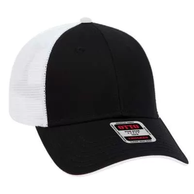 OTTO CAP 122-945 6 Panel Low Profile Mesh Back Trucker Hat for Adult