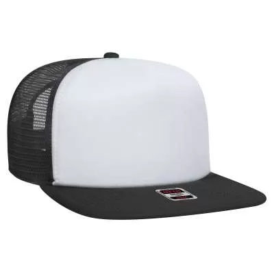 OTTO CAP 164-1190 "OTTO SNAP" 5 Panel Mid Profile Mesh Back Trucker Snapback Hat for Adult