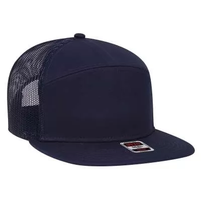 OTTO CAP 172-1298 7 Panel Mesh Back Trucker Snapback Hat for Adult
