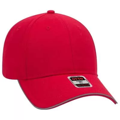 OTTO CAP 19-1261 Reflective 6 Panel Low Profile Baseball Cap for Adult