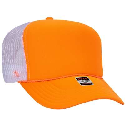 OTTO CAP 39-165 5 Panel High Crown Mesh Back Trucker Hat for Adult