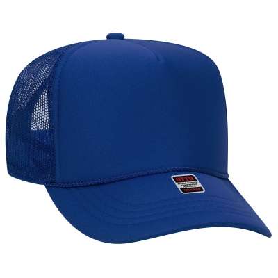 OTTO CAP 39-165-Y 5 Panel High Crown Mesh Back Trucker Hat for Youth