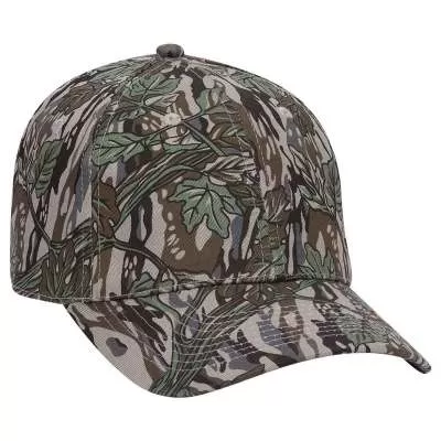 OTTO CAP 77-379 "OTTO FLEX" Camouflage 6 Panel Low Profile Baseball Cap