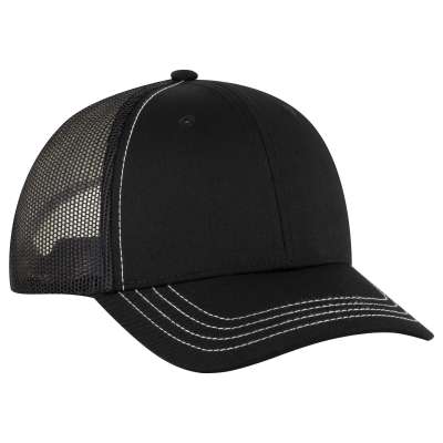 OTTO CAP 83-1239-Y 6 Panel Low Profile Mesh Back Trucker Hat for Youth