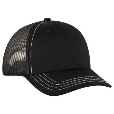 OTTO CAP 83-1239-Y 6 Panel Low Profile Mesh Back Trucker Hat for Youth