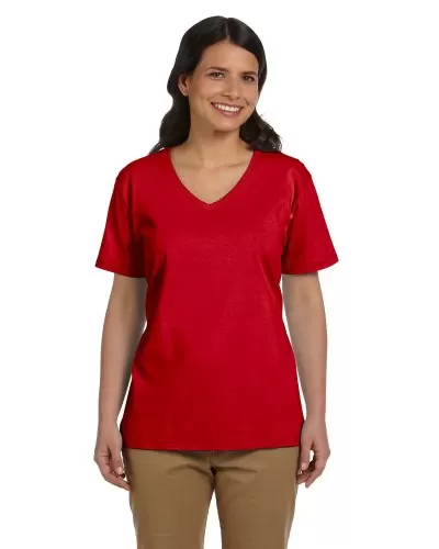 Hanes 5780 Ladies' 5.2 oz. Tagless® V-Neck T-Shirt