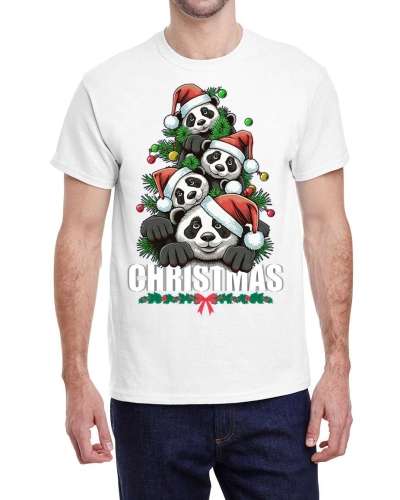 Cute Polar Bear Santa Hat Merry Christmas Xmas Shirt