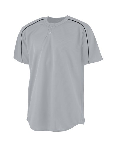 Augusta Sportswear 586-C Youth Wicking Two-Button Baseball Jersey
