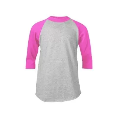 Soffe Youth Classic Heathered Baseball Jersey