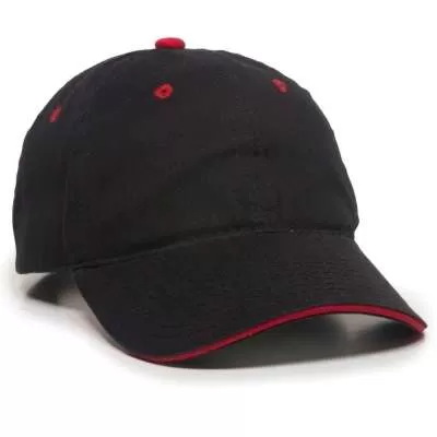 Outdoor Cap Unstructured Brushed Twill Sandwich Cap