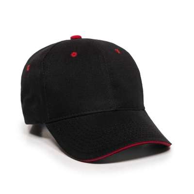 Outdoor Cap Brushed Twill Sandwich Visor Cap