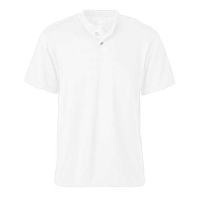 Soffe Adult 2-Button 50/50 Henley