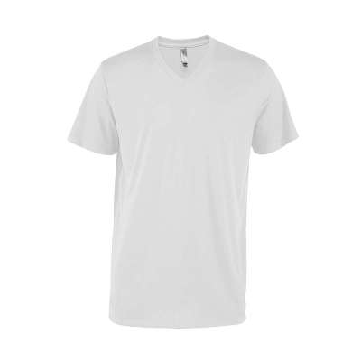 Delta Platinum Adult CVC Short Sleeve V-Neck Tee