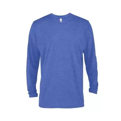 Delta Platinum Adult CVC Long Sleeve Crew Neck Tee