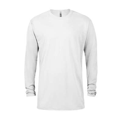 Delta Platinum Adult Slub Long Sleeve Crew Neck Tee