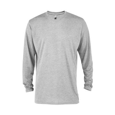 Delta Platinum Adult Tri-Blend Long Sleeve Crew Neck Tee