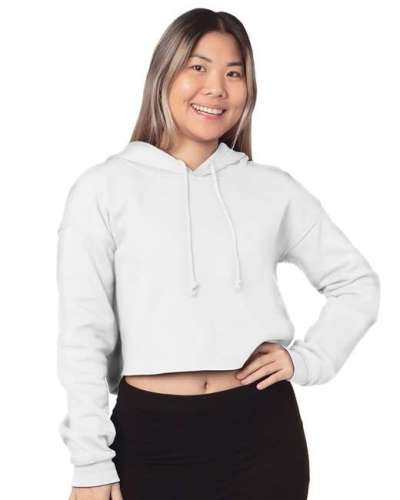 Bayside 7750 Ladies' Cropped Pullover Hooded Sweatshirt