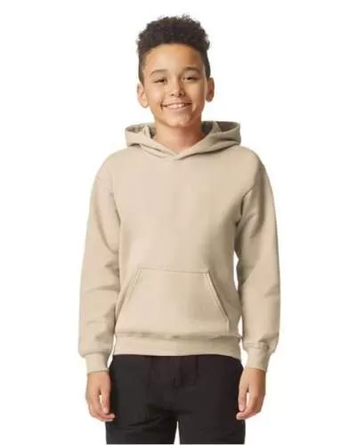 Gildan SF500B Youth Softstyle Midweight Fleece Hooded Sweatshirt