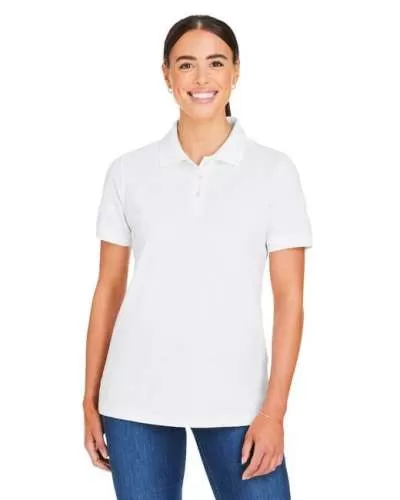 Harriton M205W Ladies' Valiant Cotton Snag Protect Polo