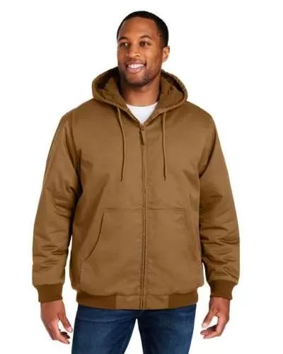 Harriton M722T Men's Tall ClimaBloc? Heavyweight Hooded Full-Zip Jacket
