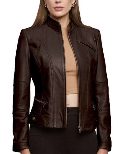 Real Classic Women's 100% Lambskin Leather Jacket