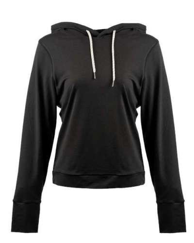 Burnside B5667 Ladies' Modest Crop Hooded Sweatshirt