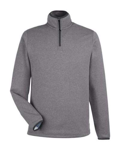 CORE365 CE73 Men's Venture Heathered Stripe Quarter-Zip