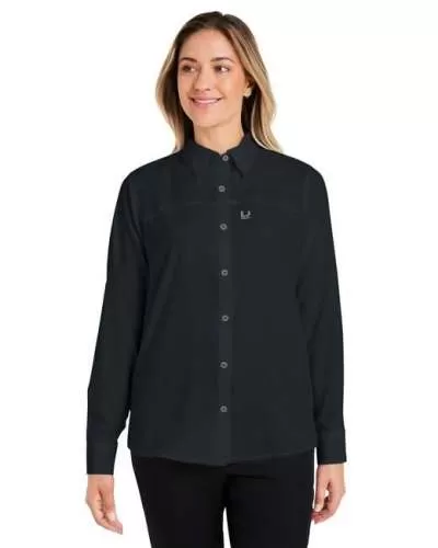 HUK H615006 Ladies' Tide Point Long Sleeve Shirt