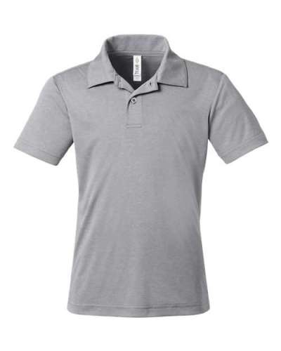 Team 365 TT51HY Youth Zone Sonic Heather Performance Polo