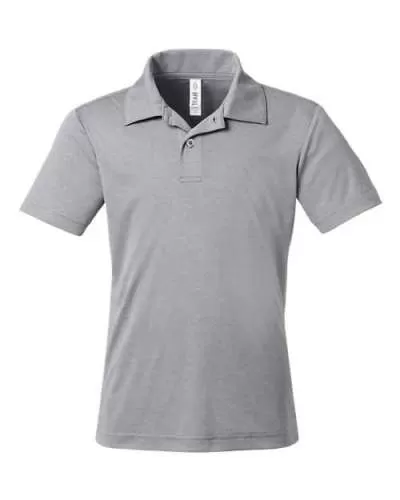 Team 365 TT51HY Youth Zone Sonic Heather Performance Polo