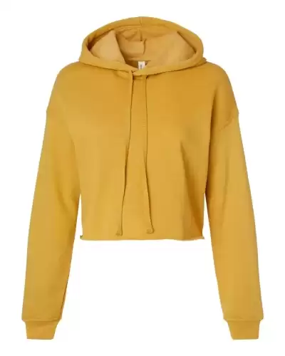 BELLA + CANVAS 7502 Women's Crop Fleece Hoodie Sweatshirt