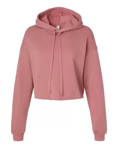 BELLA + CANVAS 7502 Women's Crop Fleece Hoodie Sweatshirt