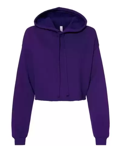 BELLA + CANVAS 7502 Women's Crop Fleece Hoodie Sweatshirt