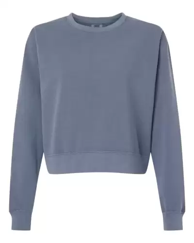 Comfort Colors 1566L Women's Garment-Dyed Mid-Length Crewneck Sweatshirt