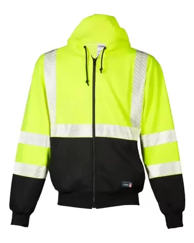 Kishigo F507 Unisex FR Full-Zip Hooded Sweatshirt