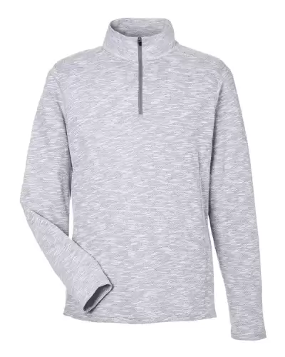North End NE415 Men's Eclipse Jacquard Quarter-Zip Pullover
