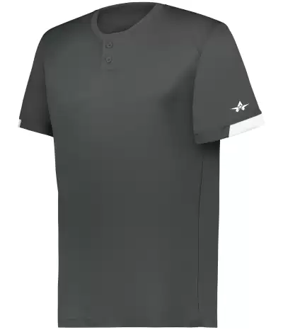 Alleson Athletic 295000 Youth On The Rise Two-Button Baseball Jersey
