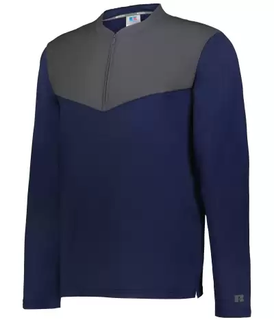 Russell R03Gkm Sideline Grid 1/4 Zip Pullover