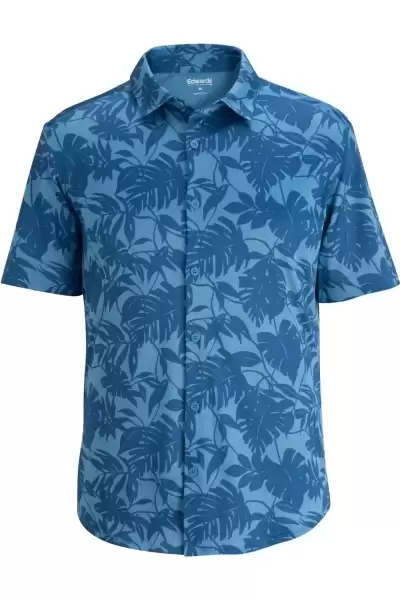 Edwards 1040 Mini Pique Unisex Camp Shirt