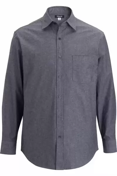 Edwards 1278 Chambray Long Sleeve Mens Shirt