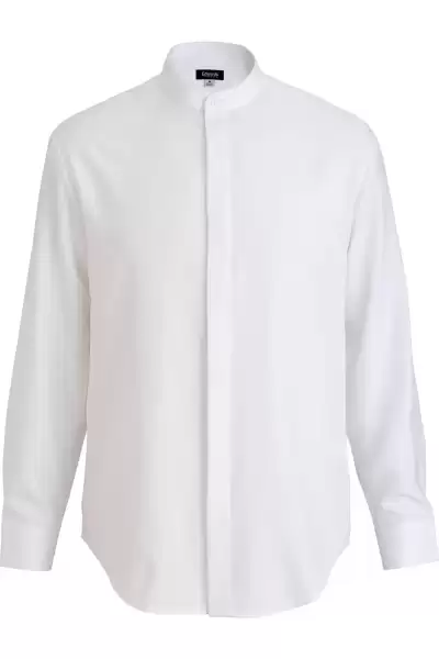 Edwards 1382 Flexbatiste Banded Collar Long Sleeve Mens Shirt