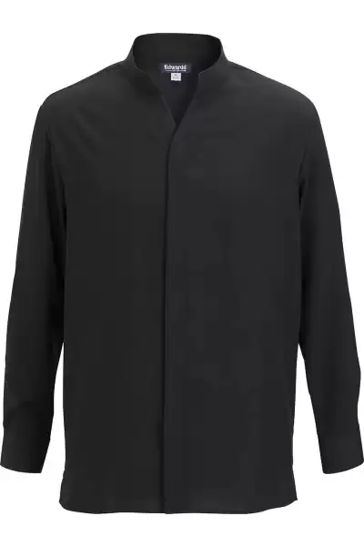 Edwards 1399 Flexbatiste Stand Up Collar Long Sleeve Mens Shirt