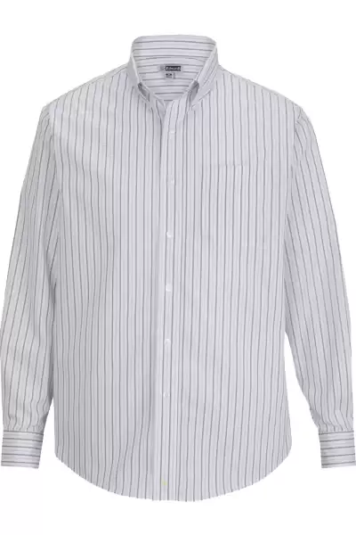 Edwards 1983 Mens Double Stripe Dress Poplin Shirt