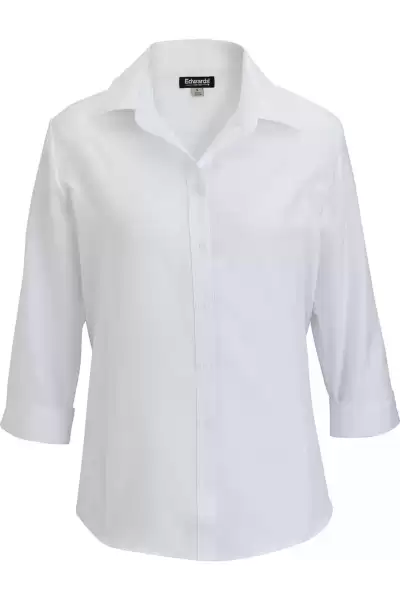 Edwards 5299 Flexbatiste Three Quarter Sleeve Ladies Shirt