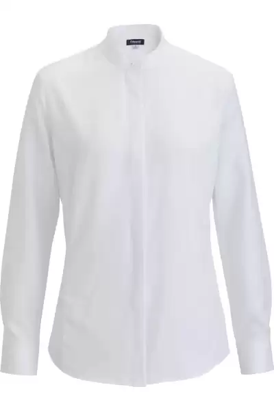Edwards 5382 Flexbatiste Banded Collar Long Sleeve Ladies Shirt