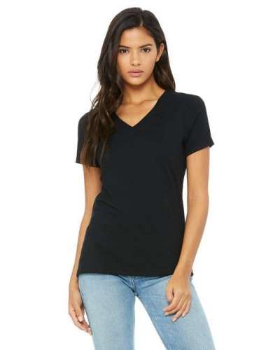 Bella + Canvas 6405 Ladies' Relaxed Jersey Short-Sleeve V-Neck T-Shirt