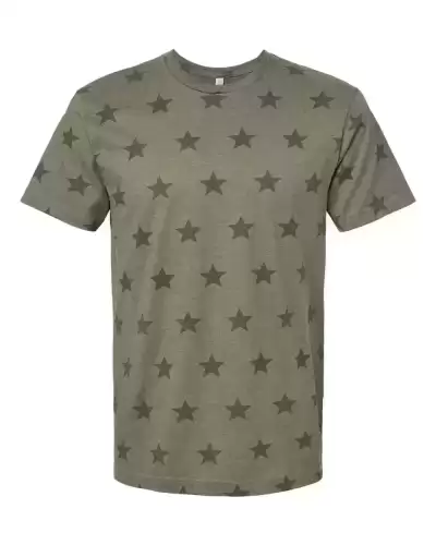 Code Five 3929 Men's Star Print Tee 2 Pack